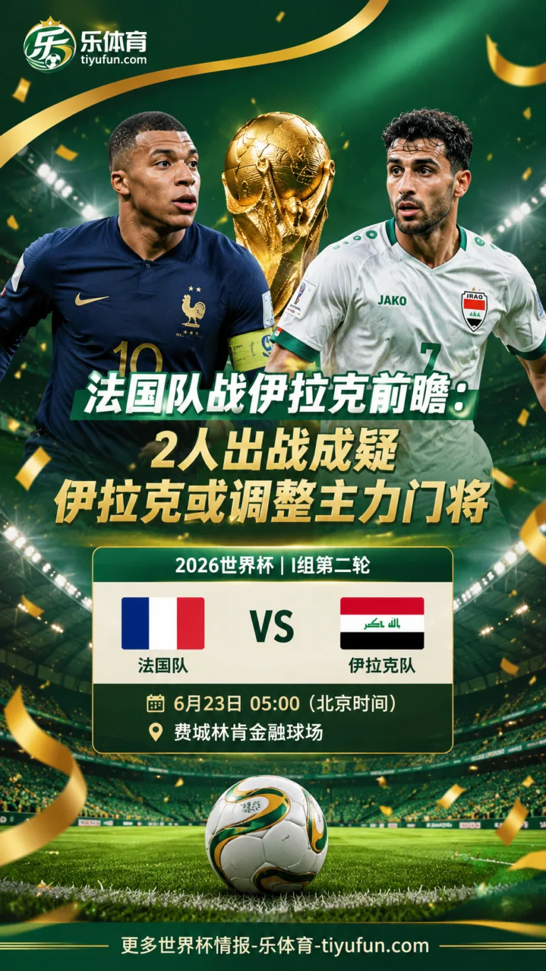 世界杯法国队战伊拉克前瞻：2人出战成疑，伊拉克或调整主力门将