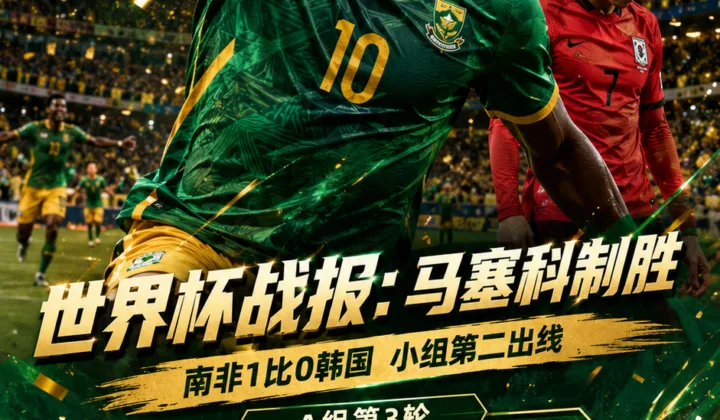 世界杯战报：马塞科制胜，南非1-0韩国以小组第二出线