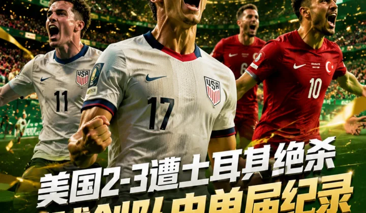 世界杯战报：美国2-3遭土耳其绝杀，8球创队史单届纪录