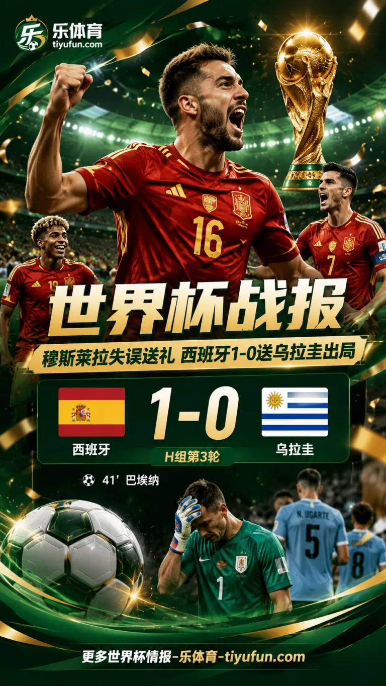 世界杯战报：穆斯莱拉失误送礼，西班牙1-0送乌拉圭出局