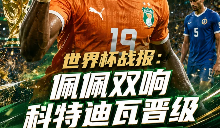 世界杯战报：佩佩梅开二度，科特迪瓦2-0库拉索晋级