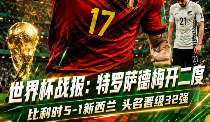 世界杯战报：特罗萨德梅开二度，比利时5-1新西兰头名晋级