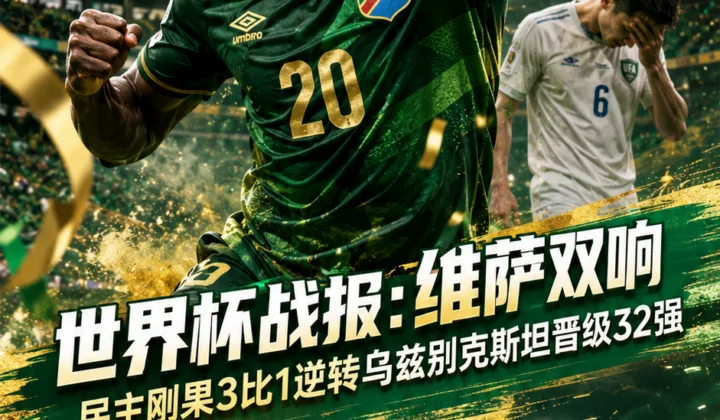 世界杯战报：维萨双响，民主刚果3-1逆转乌兹别克斯坦晋级32强