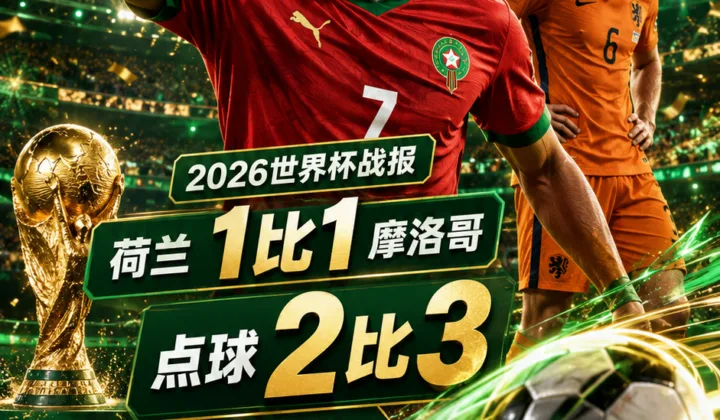 世界杯战报：摩洛哥点球淘汰荷兰，连续2届进16强