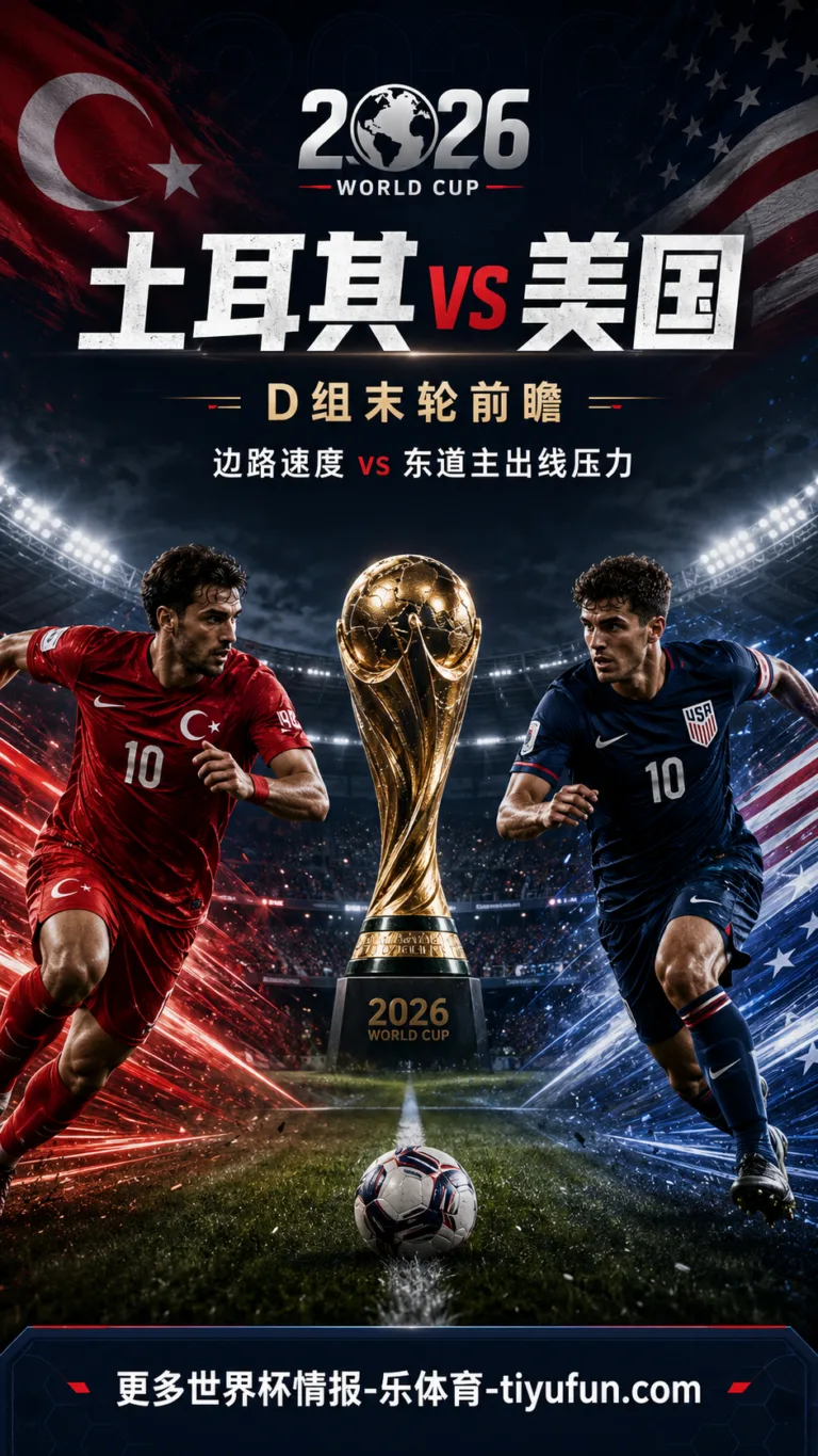 土耳其vs美国前瞻：边路速度考验东道主，美国出线压力进入真实读秒