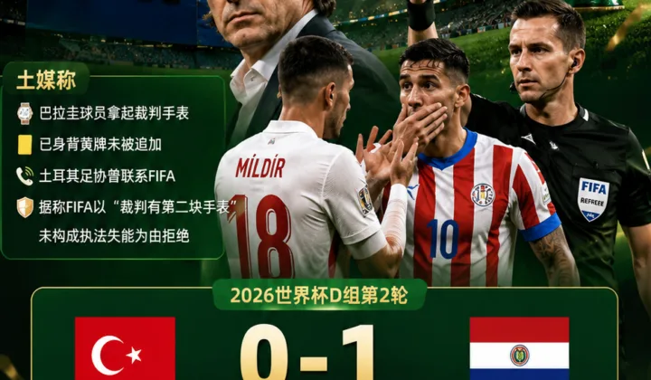 土媒称土耳其要求重赛遭FIFA拒绝，2026世界杯D组争议继续发酵