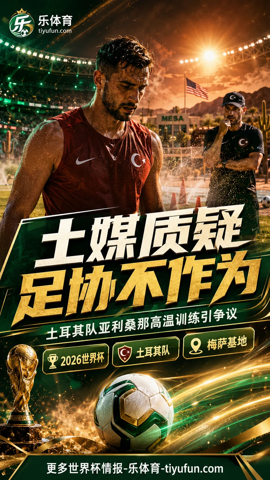 土媒质疑土耳其足协不作为：2026世界杯土耳其队亚利桑那训练引争议