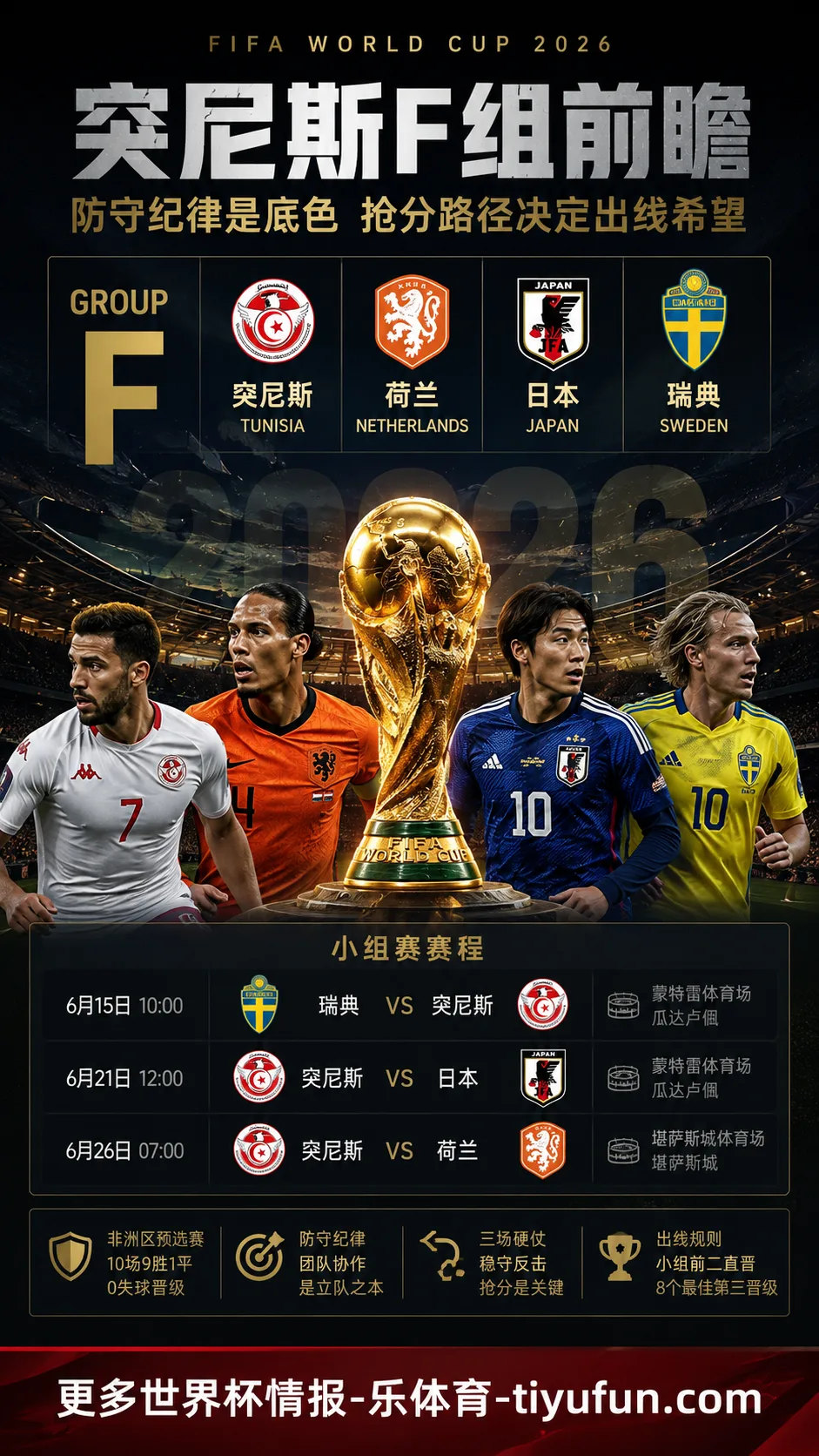 突尼斯vsF组对手前瞻：防守纪律与小组抢分路径分析