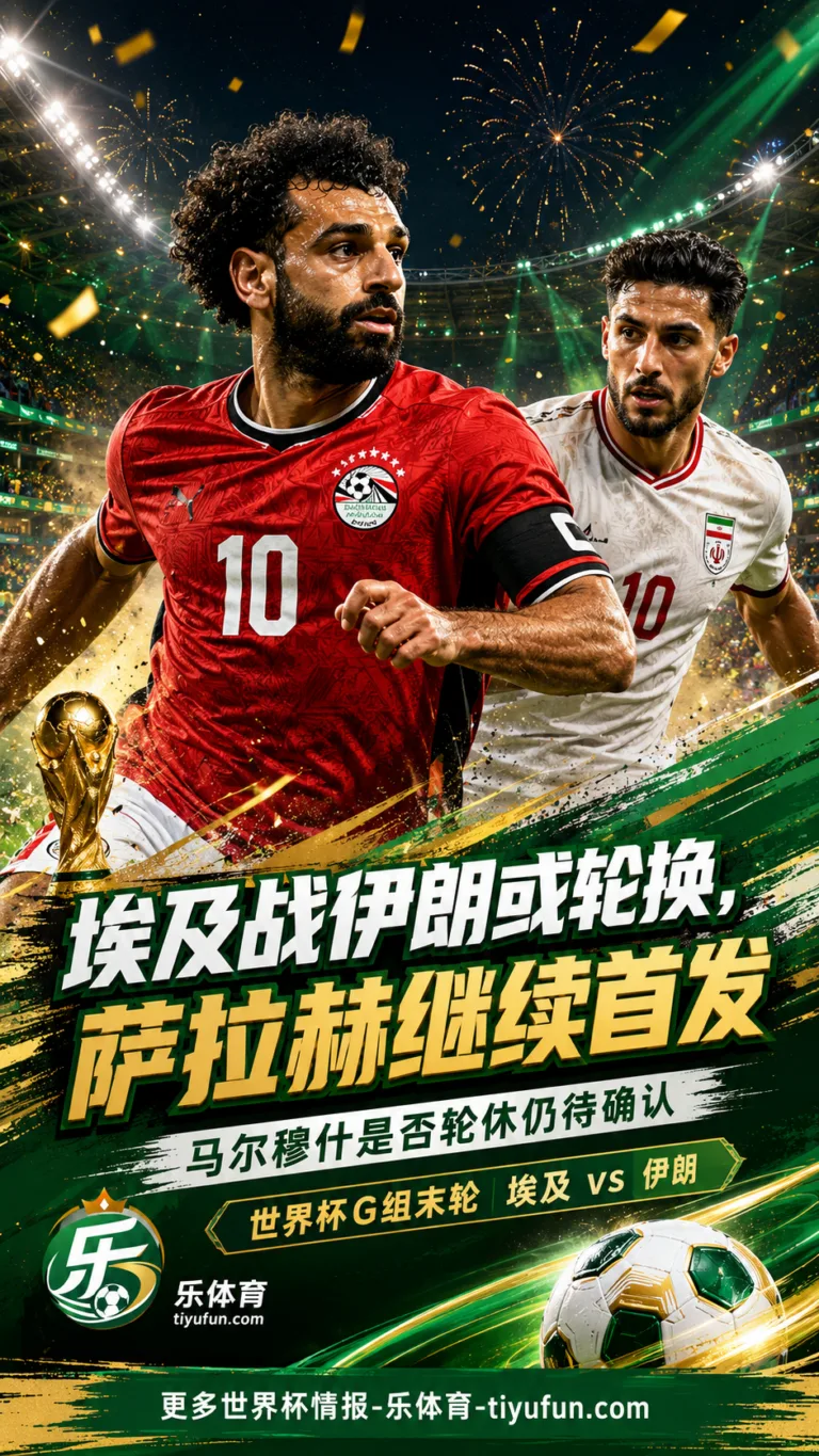 外媒：2026世界杯埃及战伊朗或轮换，萨拉赫继续首发