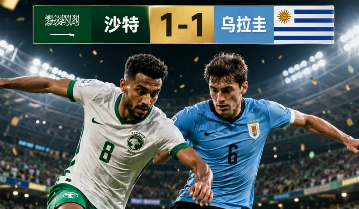 2026世界杯H组：沙特1-1战平乌拉圭，20场世界杯仅1场零封