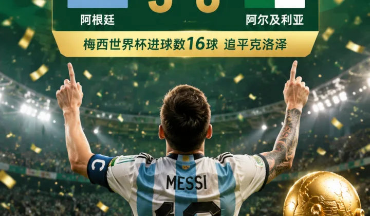 2026世界杯｜梅西帽子戏法追平克洛泽，阿根廷队3-0击败阿尔及利亚
