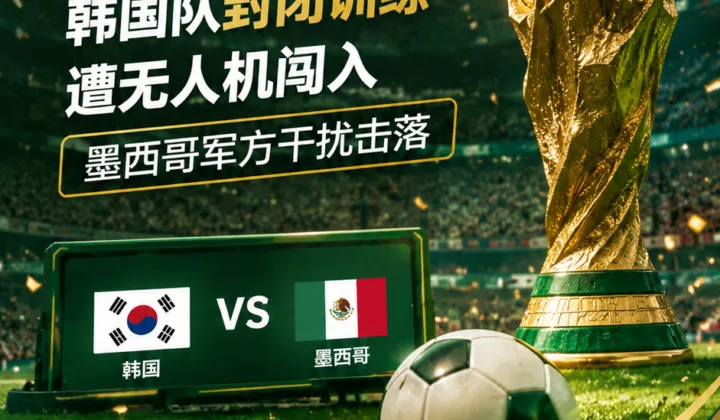 2026世界杯韩国队封闭训练遭无人机闯入，墨西哥军方干扰击落