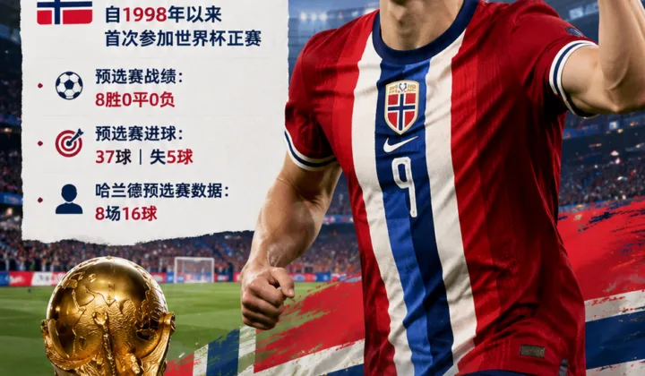 哈兰德谈2026世界杯：挪威队28年后回归，相信球队有机会小组出线