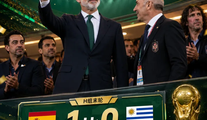西班牙国王现场观战世界杯：费利佩六世见证西班牙队1比0乌拉圭队晋级
