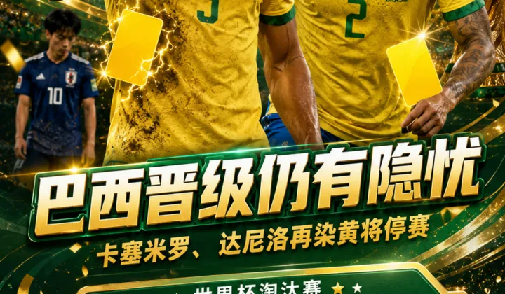 小心黄牌！2026世界杯巴西队晋级16强，卡塞米罗和达尼洛再染黄将停赛