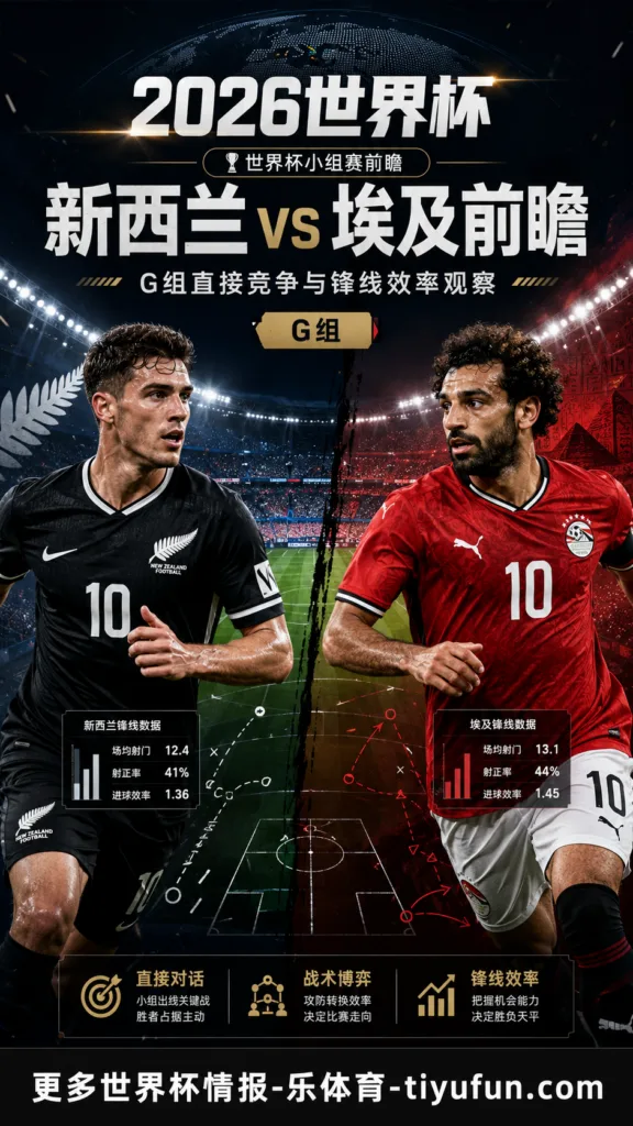 新西兰vs埃及前瞻：G组直接竞争与锋线效率观察