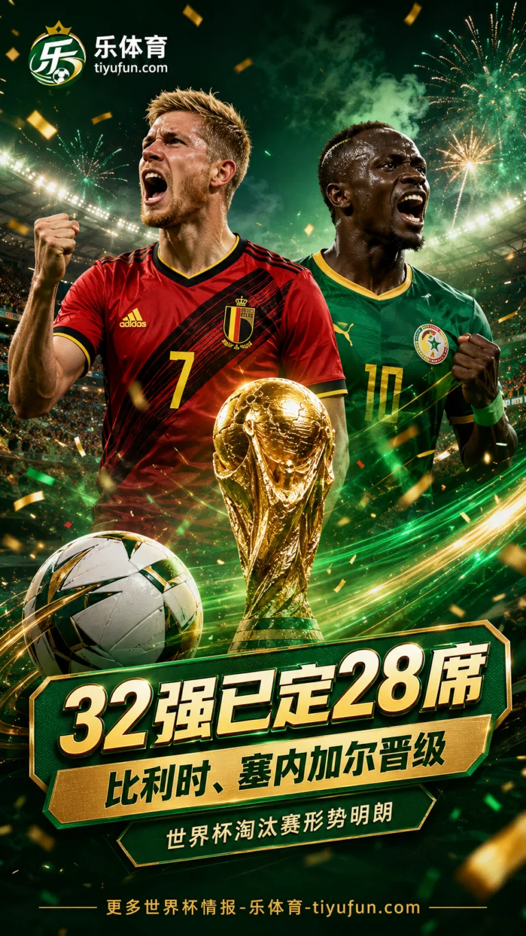 形势进一步明朗！2026世界杯32强已定28席，比利时和塞内加尔晋级