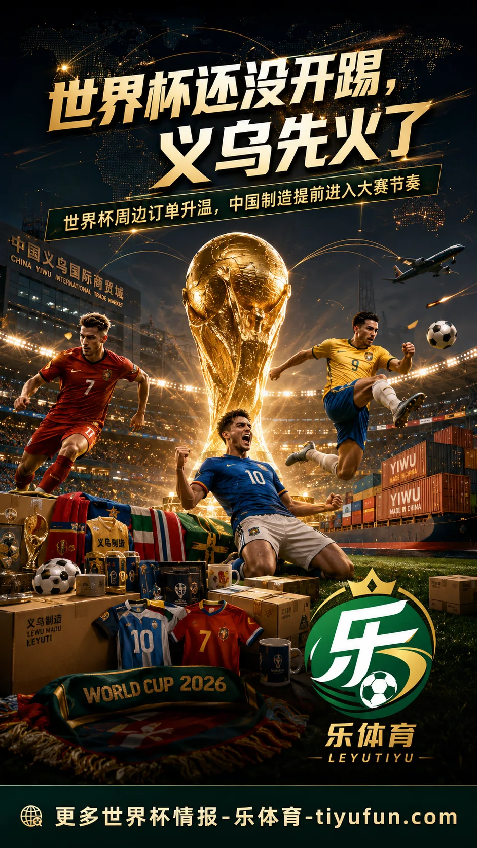 义乌世界杯周边商品订单升温，2026世界杯赛事经济提前启动