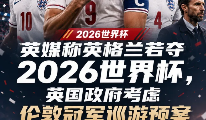 英媒称英格兰若夺2026世界杯，英国政府考虑伦敦冠军巡游预案