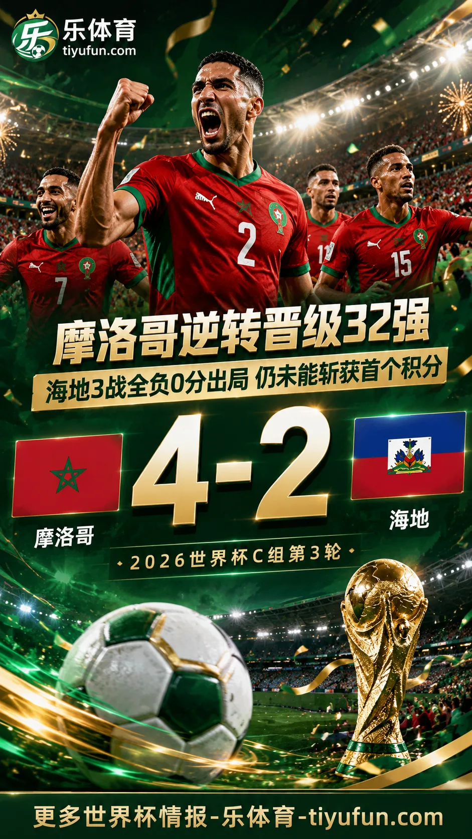 战报｜海地征战本届世界杯3战全负垫底出局，仍未能斩获首个积分