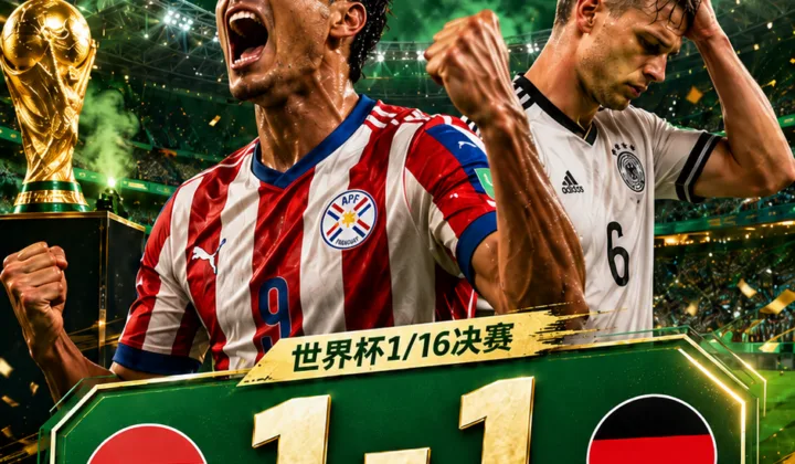 战报｜时隔16年！巴拉圭点球大战淘汰德国，晋级2026世界杯16强