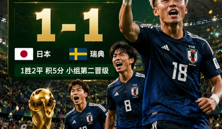《足球小将》梦想照进现实？日本晋级世界杯32强将战巴西