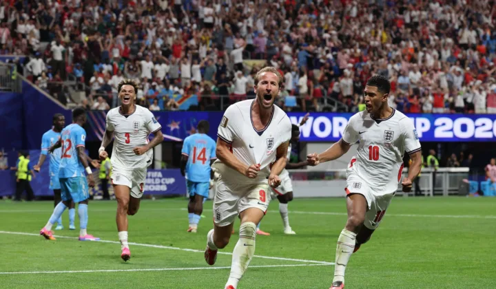 创造历史！英格兰2-1逆转民主刚果 凯恩双响助球队晋级世界杯16强