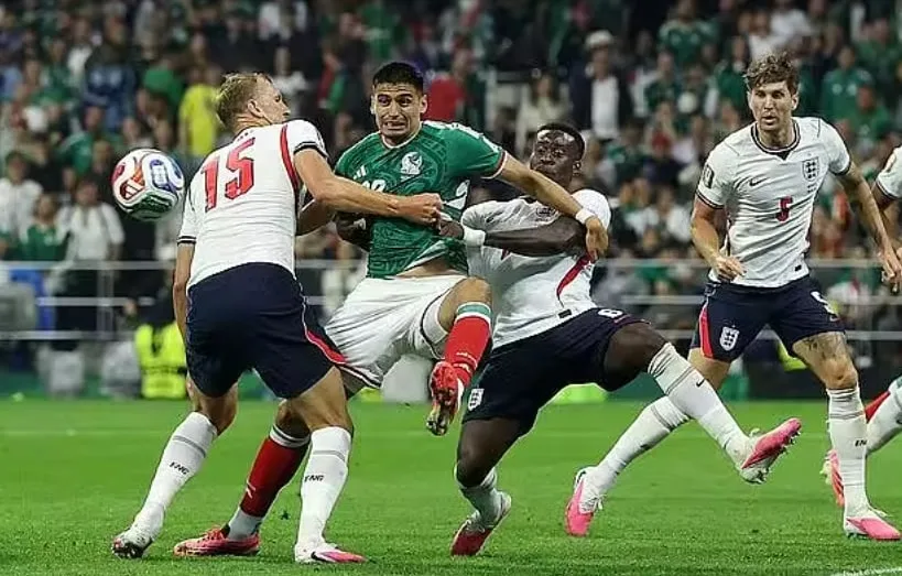 国际足联：英格兰3-2墨西哥创全美电视史足球赛事收视纪录