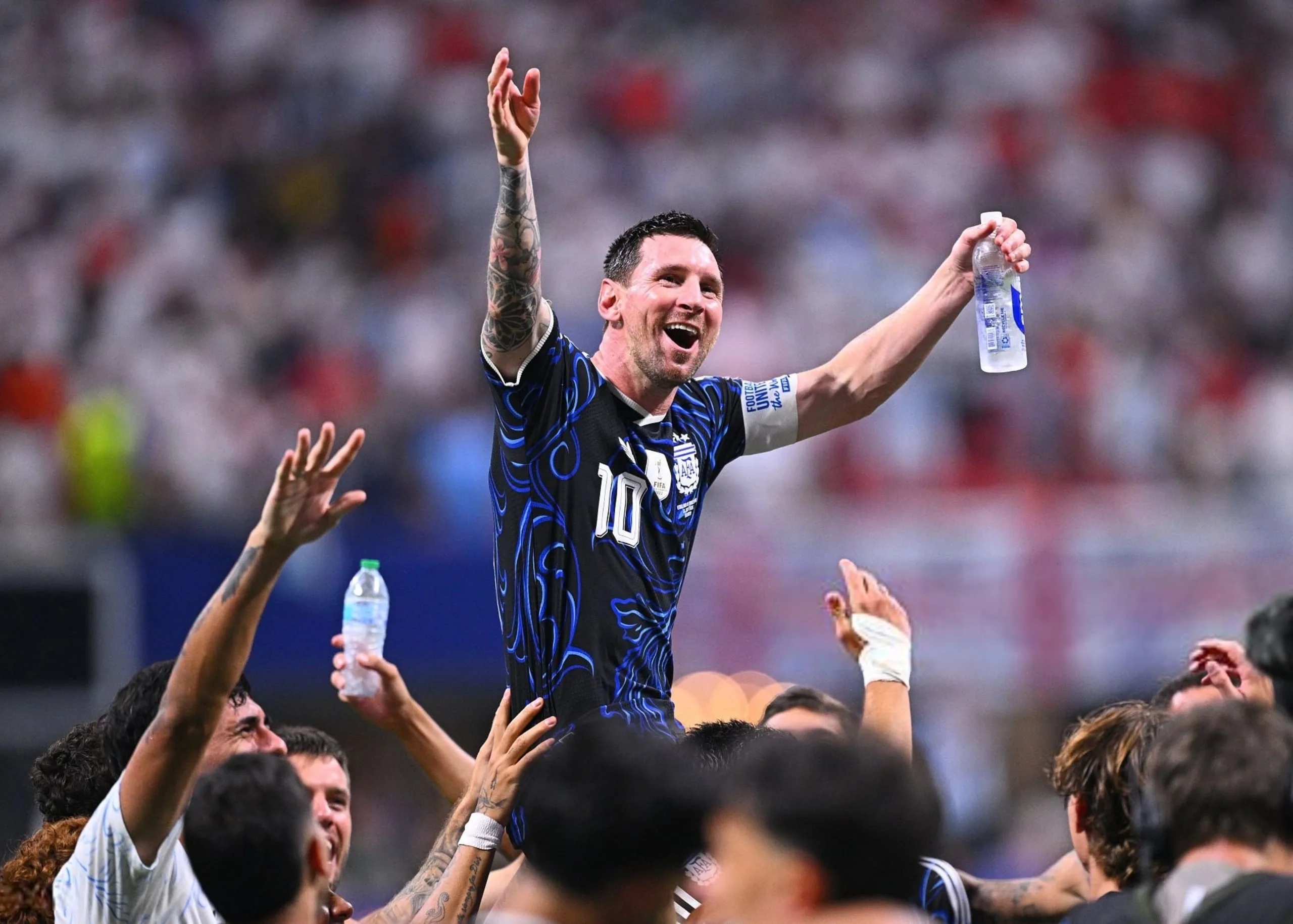 梅西将成第2位3次出战世界杯决赛的球员，阿根廷2-1绝杀英格兰