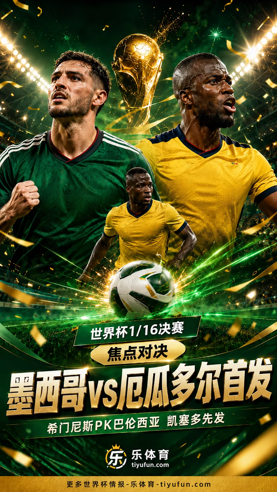 2026世界杯墨西哥vs厄瓜多尔首发：希门尼斯PK巴伦西亚，凯塞多坐镇中场