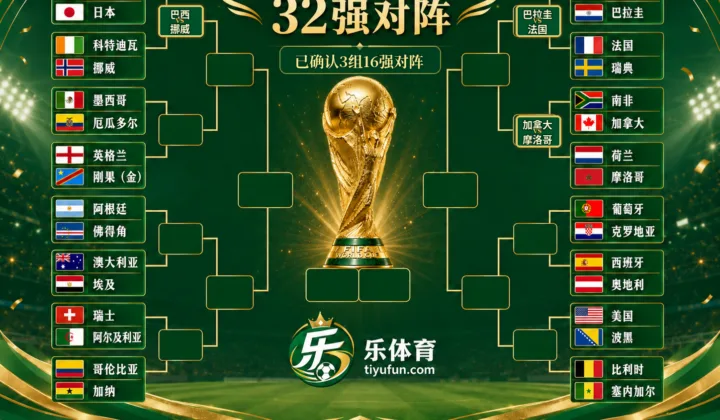 2026世界杯首个1/8决赛小半区出炉：法国战巴拉圭，加拿大碰摩洛哥