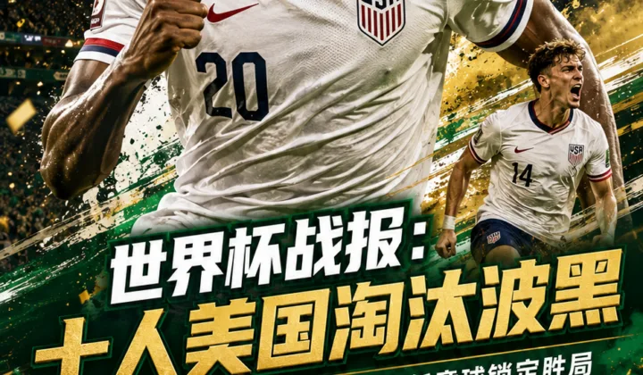 2026世界杯战报：巴洛贡破门+染红，十人美国2-0淘汰波黑