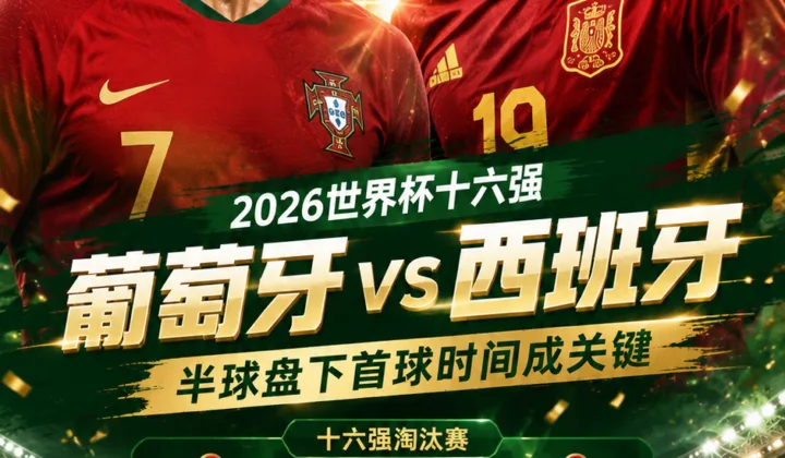 2026世界杯16强葡萄牙vs西班牙前瞻：西班牙90分钟更受支持，半球盘下首球时间成关键