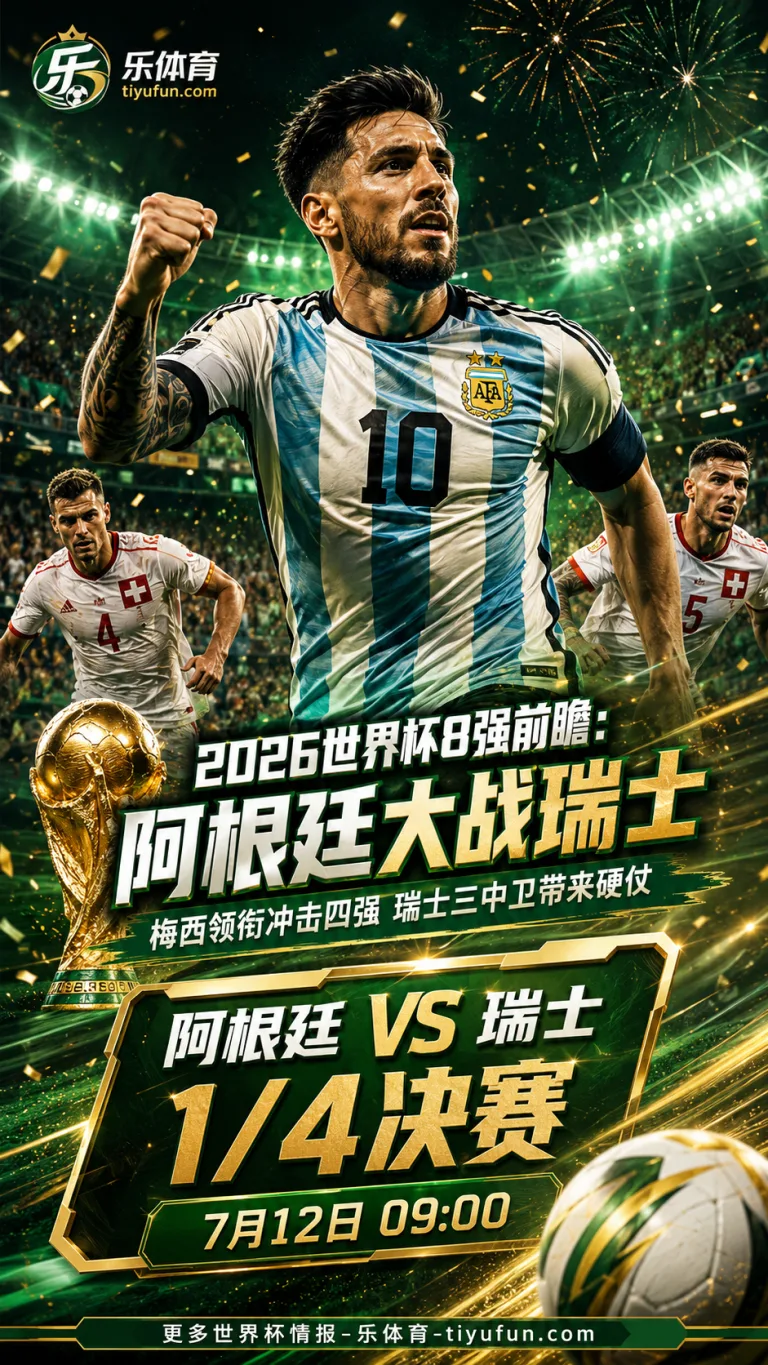 2026世界杯8强前瞻：阿根廷大战瑞士，梅西领衔冲击四强遇上三中卫考验