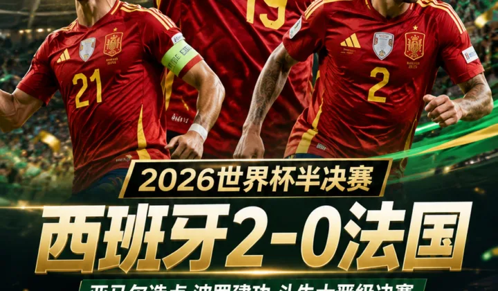 2026世界杯全场战报：亚马尔造点、波罗建功，西班牙2-0法国晋级决赛