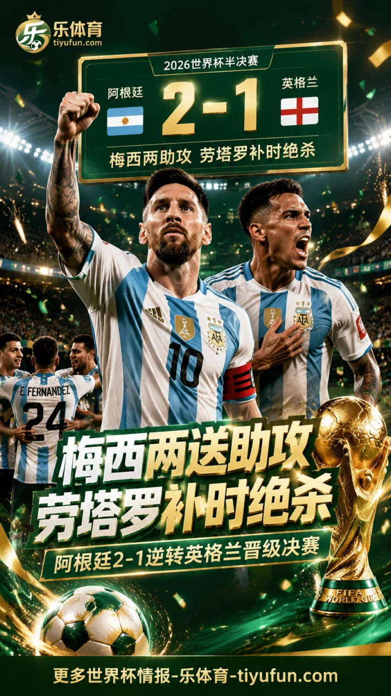 2026世界杯全场战报：梅西两送助攻，劳塔罗补时绝杀，阿根廷2-1逆转英格兰