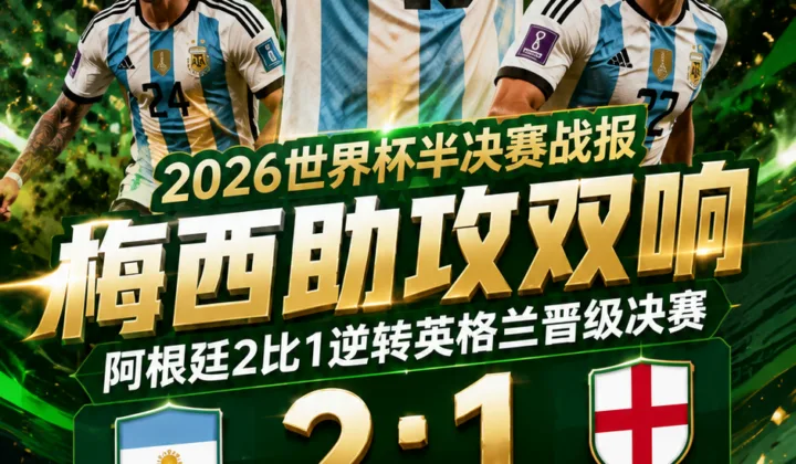 2026世界杯半决赛战报：梅西助攻双响，阿根廷2比1逆转英格兰