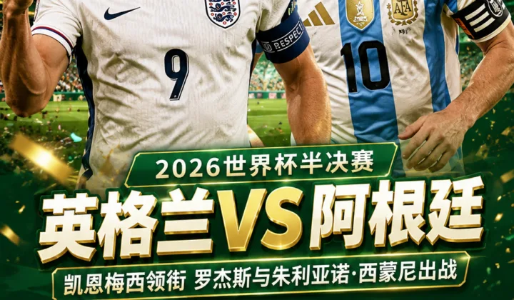 2026世界杯半决赛英格兰vs阿根廷首发：凯恩梅西领衔，罗杰斯与朱利亚诺·西蒙尼出战