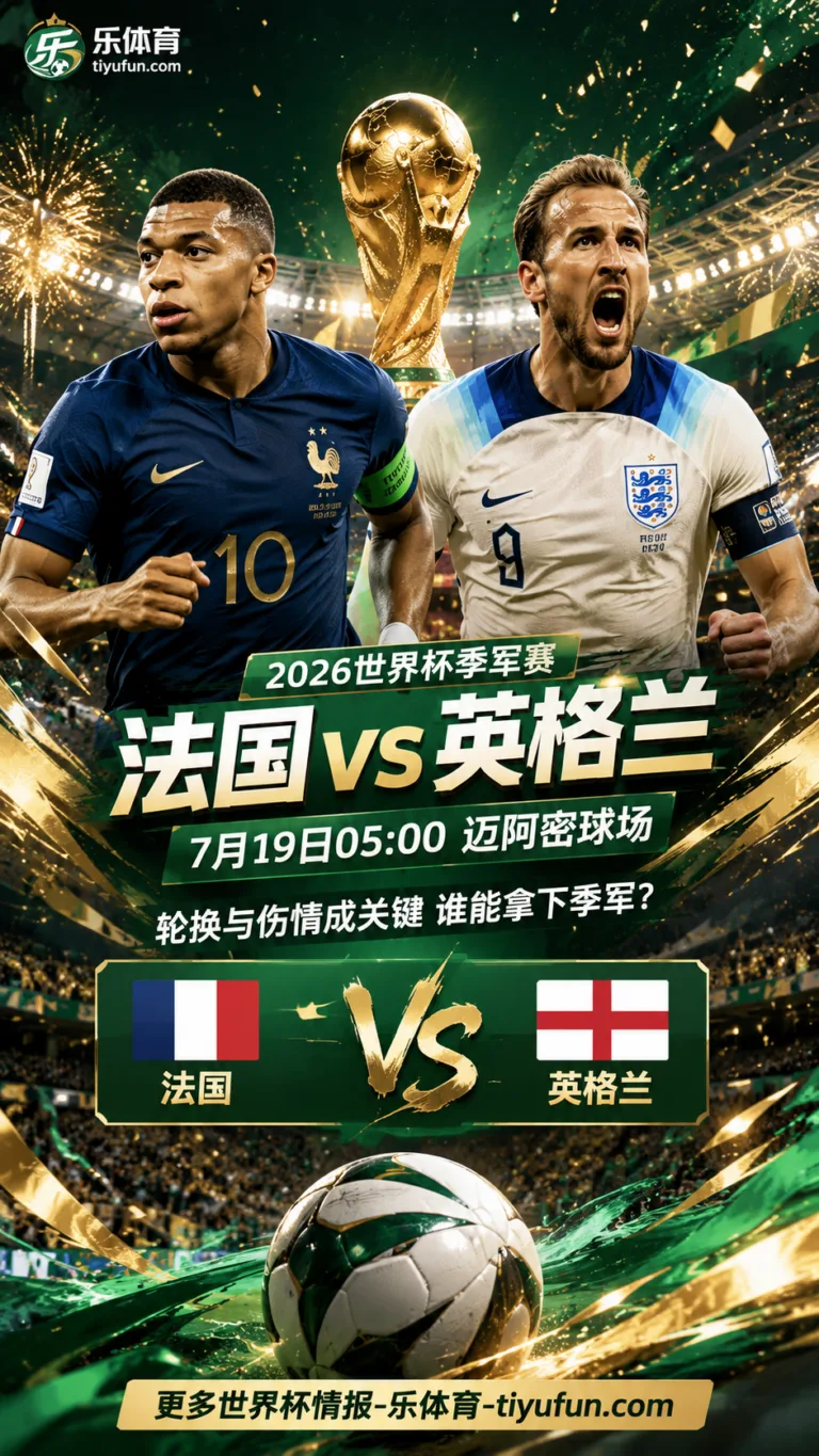 2026世界杯季军赛前瞻：法国7月19日对阵英格兰，轮换与伤情成关键