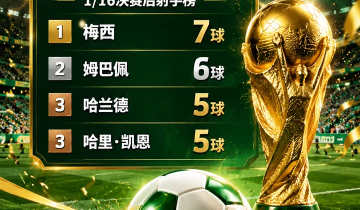 2026世界杯射手榜：梅西7球领跑，姆巴佩6球紧追