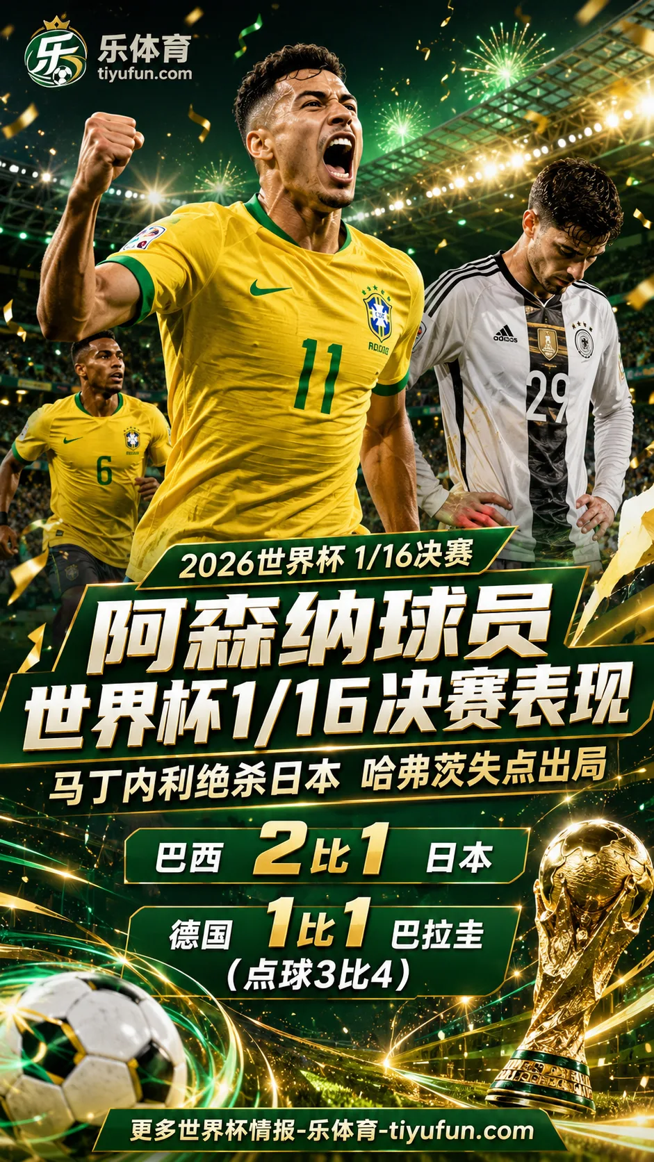 2026世界杯战报观察：马丁内利绝杀日本，哈弗茨失点德国出局