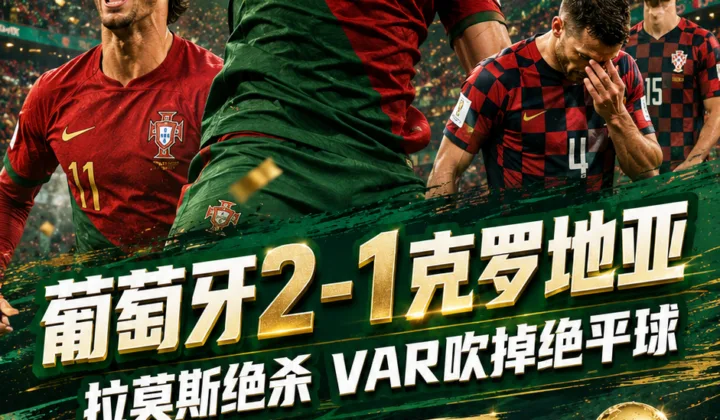 2026世界杯战报：葡萄牙2-1克罗地亚，拉莫斯绝杀后VAR判绝平无效