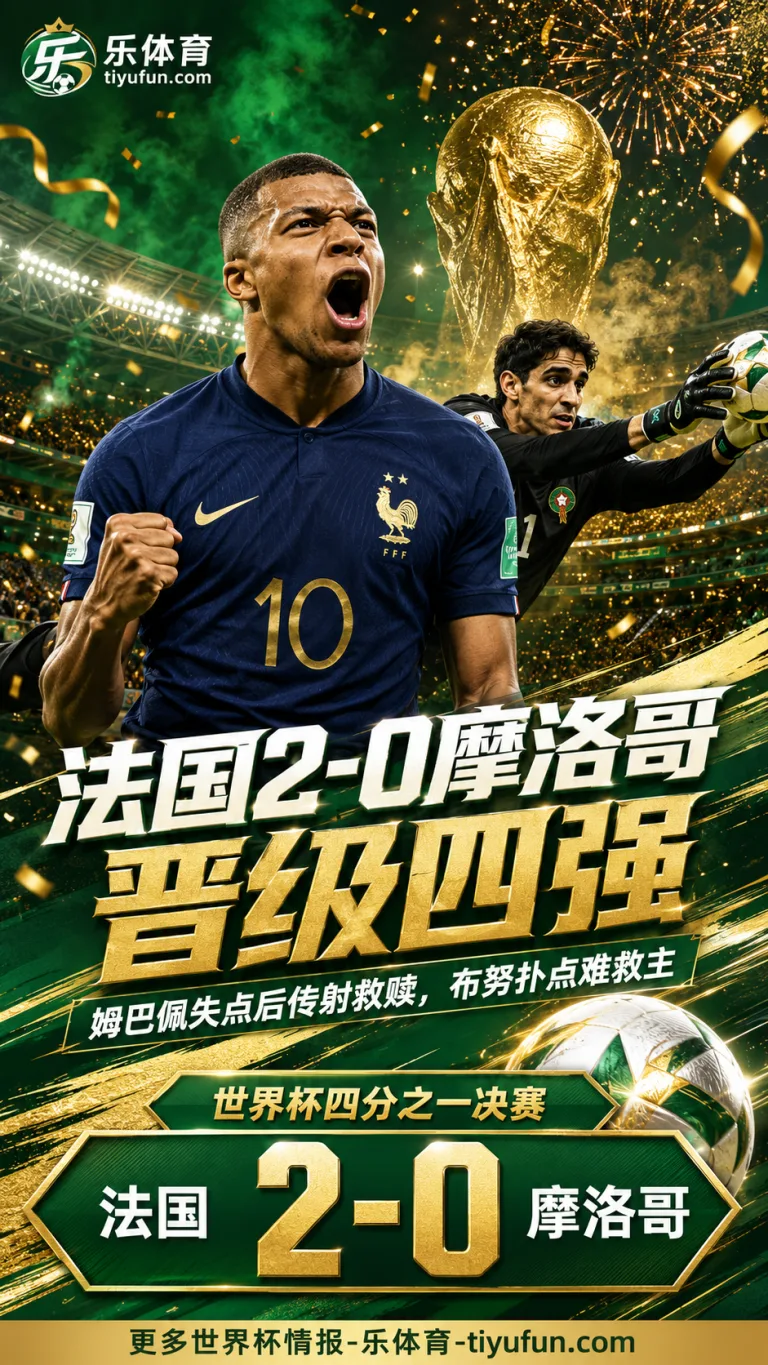 2026世界杯每日之星：姆巴佩失点后传射救赎，布努扑点难救摩洛哥