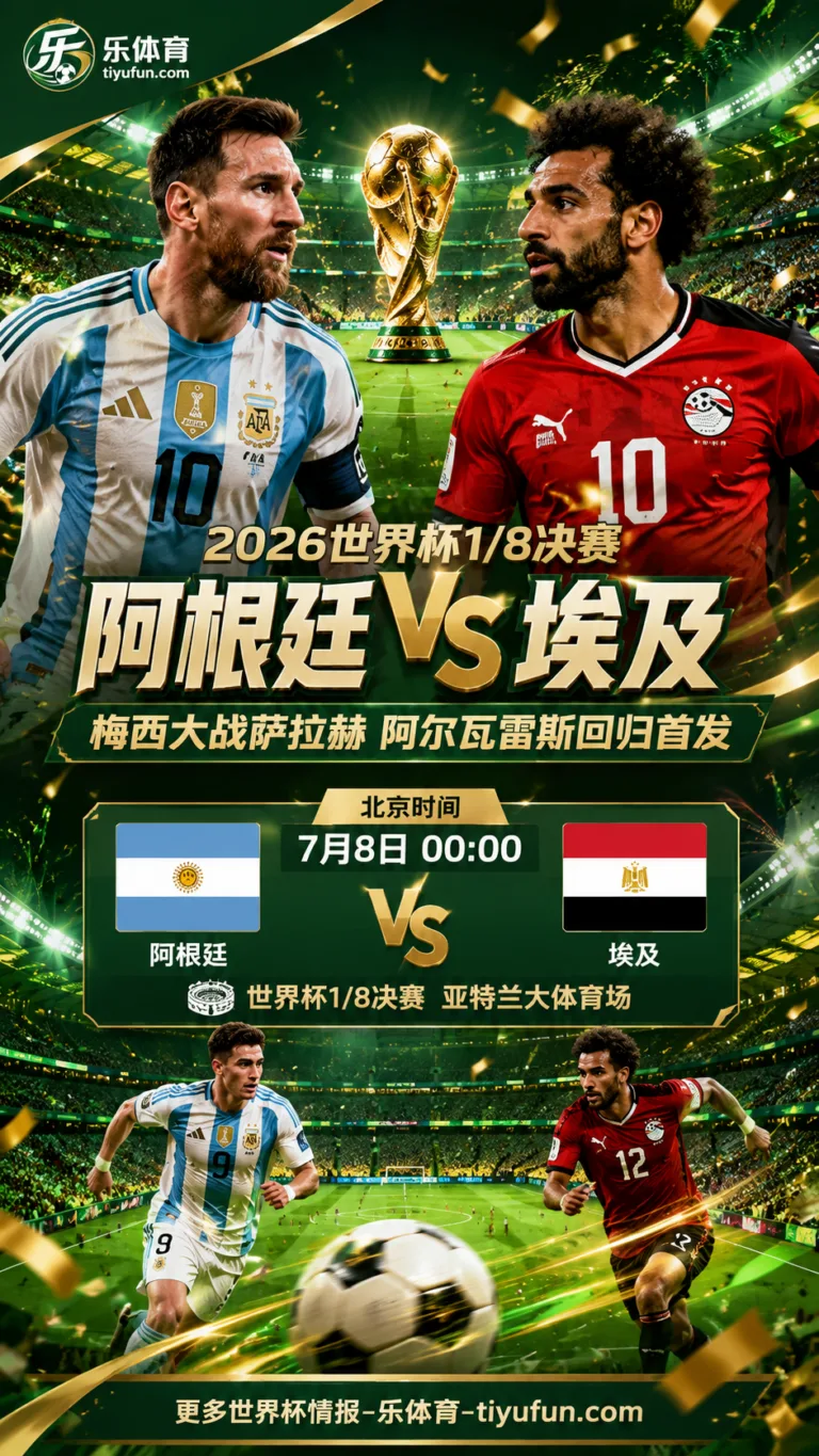 2026世界杯阿根廷vs埃及首发：梅西大战萨拉赫，阿尔瓦雷斯回归