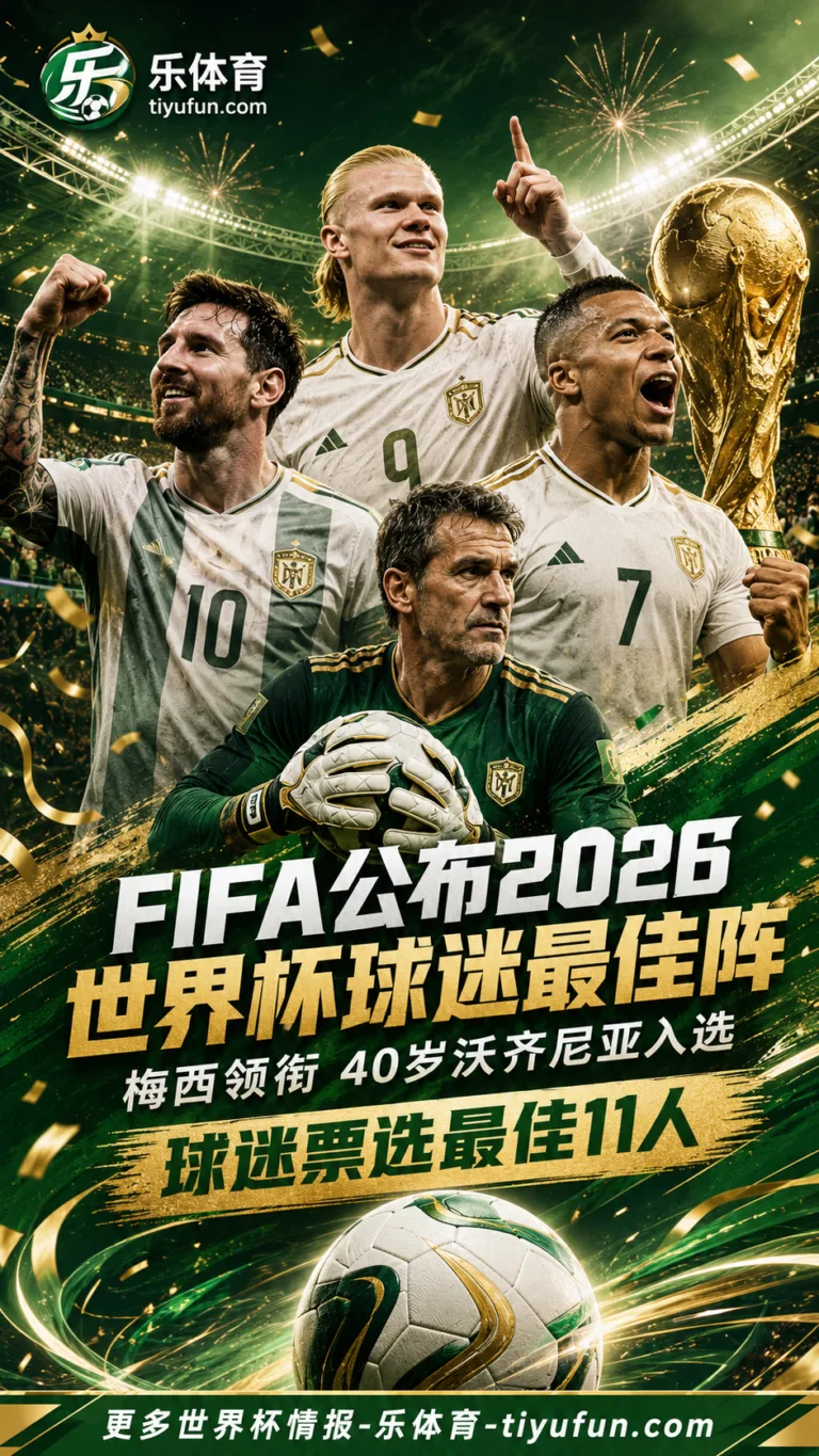 FIFA公布2026世界杯球迷最佳阵：梅西领衔，40岁沃齐尼亚入选