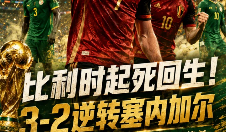 世界杯战报：比利时起死回生3:2逆转塞内加尔，晋级16强将战美国
