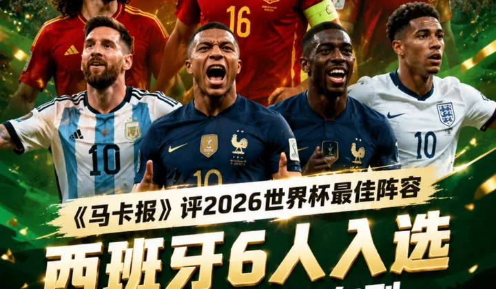 《马卡报》评2026世界杯最佳阵容：梅西、姆巴佩在列，西班牙6人入选