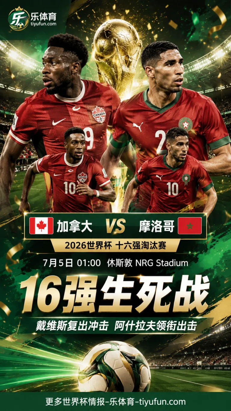 世界杯16强加拿大vs摩洛哥前瞻：阿什拉夫领衔，戴维斯复出后迎硬仗