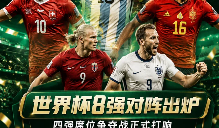 世界杯8强对阵：法国vs摩洛哥，阿根廷vs瑞士，西班牙vs比利时，挪威vs英格兰