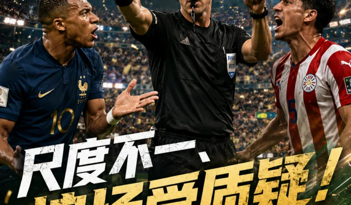 尺度不一、控场受质疑！法国1-0巴拉圭主裁坦塔舍夫引发世界杯争议